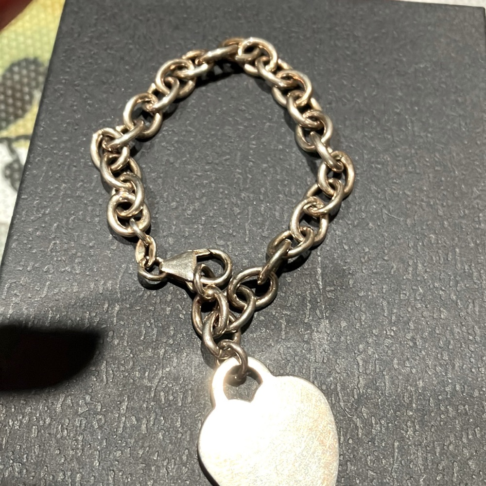 Engraved sterling silver bracelet